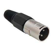 Conector Cannon XLR Macho Preto Storm - PGCN0004