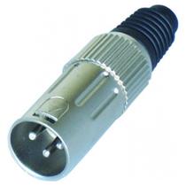 Conector Canon Csr Macho Niquel Inteiro Q-103b - PC / 5 Conector Canon Csr Macho Niquel Inteiro Q-103b - PC / 5