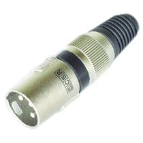 Conector Canon Macho Csr Q-34bkníquel Preto Pé Borracha - PC / 5 Conector Canon Macho Csr Q-34bkníquel Preto Pé Borracha - PC / 5
