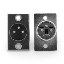 Conector Canon Macho Para Painel - STAR CABLE