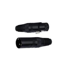 Conector Canon profissional XLR HJH Profissional Resitente e Duravel Kit 01 Par
