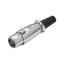 Conector Canon XLR fêmea para Microfone 3 pinos com 5 peças - Rontek