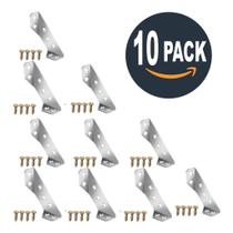 Conector Canto De Para Móveis Universal 10 Peças + Parafusos Conector Canto De Para Móveis Universal 10 Peças + Parafusos