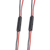 Conector Chicote 2 Vias Injetado Fio 4mm 2 Unidade