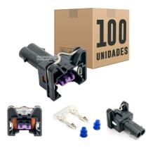Conector Chicote Bico Injetor Sensor Fueltech Pandoo 100 unidades