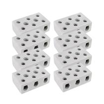 Conector Chuveiro de Porcelana Tripolar 50a 16mm 8un Branco