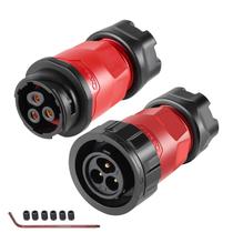 Conector circular impermeável CNLINKO YM-20 IP68 de 3 pinos