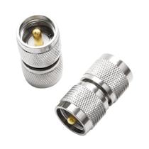 Conector coaxial Anina UHF PL259 macho para macho, 2 unidades para rádio amador CB Conector coaxial Anina UHF PL259 macho para macho, 2 unidades para rádio amador CB