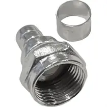 Conector coaxial c/anel rg59