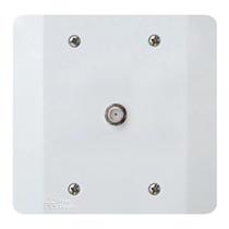 Conector Coaxial com Placa 4x4 Linha Milleniun MECTRONIC Conector Coaxial com Placa 4x4 Linha Milleniun MECTRONIC
