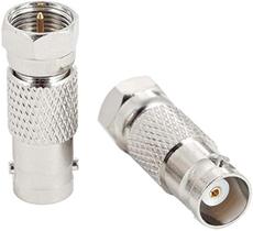 Conector coaxial paquete de 10, macho F a hembra BNC para antena