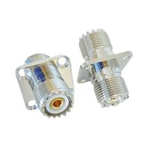 Conector Coaxial RF UHF De 4 Furos Com Flange PL259 SO239 Tipo T Divisor De 3 Vias Macho Fêmea Jack