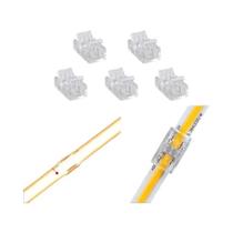 Conector COB De 8mm 5-24v 2 Pinos Para Extensão De Fita LED Com Clipe Fixo De Terminal Simples E Conector COB De 8mm 5-24v 2 Pinos Para Extensão De Fita LED Com Clipe Fixo De Terminal Simples E