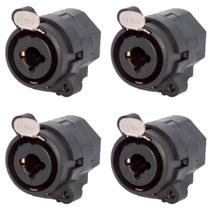 Conector Combo Xlr Fêmea Painel 3p Wc 330 Wireconex 04 Unidades