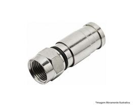 Conector Compressao Rg06 c/10pcs Conector Compressao Rg06 c/10pcs