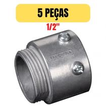 Conector cônico condulete alumínio 1/2"C/5Peças -Melf