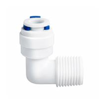 Conector Cotovelo Engate Rápido Mangueira 1X4 para Rosca 1X8 Filtro Purificador Jardinagem