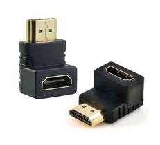 Conector Cotovelo Hdmi Adaptador Macho X Femea Hdmi 90º