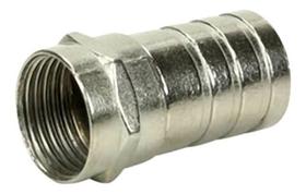 Conector Crimpar Barril F Anel Incorporado Rg59 C/ 100 Pçs