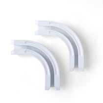 Conector Curtain Track Bending Connector MakeFeile 90 White, pacote com 2