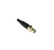 Conector custom sound mini xlr femea 3 polos mpf3-01 cs907