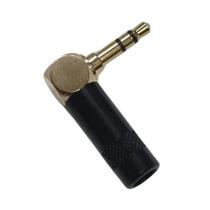 Conector custom sound p2 90 graus stereo profissional csjp 90 bk gd preto dourado cs805 Conector custom sound p2 90 graus stereo profissional csjp 90 bk gd preto dourado cs805