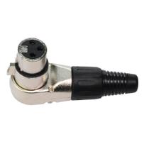 Conector custom sound xlr femea 90 profissional 3 polos gca041 cs904