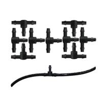 Conector De 4/7mm Com Espinhos (1-50 Peças) Para Tubulação De 1/4'' - Conexão Para Irrigação Por