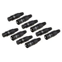 Conector de adaptador de cabo CableCreation XLR macho/fêmea 10 pares