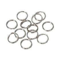 Conector De Anel Dividido Em Metal Para Chaveiro 6/8/10/12mm 50pcs Acessórios Para Fazer Joias DIY