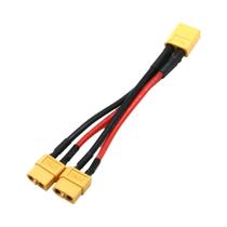 Conector De Bateria Dual XT60 Macho E Fêmea Cabo Divisor Em Y De 3 Vias 14AWG Fio De Silicone Para Conector De Bateria Dual XT60 Macho E Fêmea Cabo Divisor Em Y De 3 Vias 14AWG Fio De Silicone Para