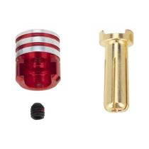 Conector de Bateria RC - 2 Plugues Banana (1 Preto + 1 Vermelho) em Latão
