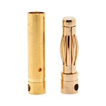 Conector De Bateria RC Banhado a Ouro Unissex 2mm-8mm Plugue Banana Tipo Bala Para Eletrônicos