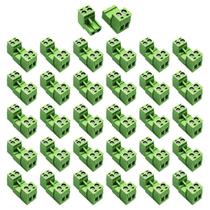 Conector de bloco de terminais de parafuso de montagem em PCB, 2 pinos com passo de 5,08 mm