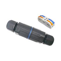 Conector De Cabo À Prova d'Água IP68 2 Em 2 Saídas Adaptador Elétrico De Terminal De 2 3 4 5 Pinos