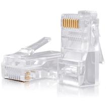 Conector de Cabo de Rede RJ45 UTP Plugue Cat5E Ugreen Contatos Banhados a Ouro (50 unidades) Conector de Cabo de Rede RJ45 UTP Plugue Cat5E Ugreen Contatos Banhados a Ouro (50 unidades)
