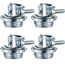 Conector de Cabo Fiada 1/2 Polegada em Liga de Zinco com Abraçadeira, 4 Peças Conector de Cabo Fiada 1/2 Polegada em Liga de Zinco com Abraçadeira, 4 Peças