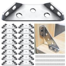 Conector de canto de móveis LAIPART em aço inoxidável 16PCS Conector de canto de móveis LAIPART em aço inoxidável 16PCS