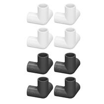 Conector De Canto Em T De PVC De 3 Vias Com Diâmetro Interno De 20mm, 10 Peças