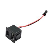 Conector De Carregamento USB Tipo-C Feminino De Camada Dupla Preto Com Cabo Conector De Carregamento USB Tipo-C Feminino De Camada Dupla Preto Com Cabo