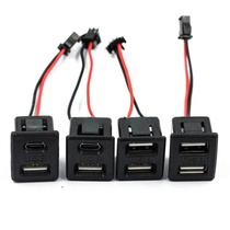 Conector De Carregamento USB Tipo-C Feminino De Dupla Camada Com Cabo