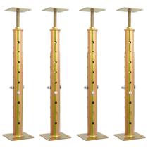Conector de chão ajustável, pacote com 4 unidades Hocamel, capacidade de 19 a 36 cm, 2.000 kg Conector de chão ajustável, pacote com 4 unidades Hocamel, capacidade de 19 a 36 cm, 2.000 kg