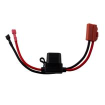 Conector de chicote elétrico SafeAMP 12V vermelho de 2 pinos com fusível Conector de chicote elétrico SafeAMP 12V vermelho de 2 pinos com fusível