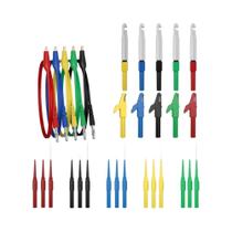 Conector De Clipe Crocodilo Com Plugue Banana De 4MM, Conjunto De 30 Peças, Ferramentas De Teste