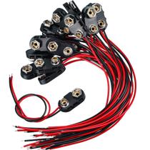 Conector de clipe de bateria BBTO 120 Pack 9V com cabo de 15 cm