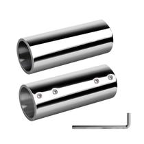 Conector de corrimão de barco METRAXION 2 PCS de aço inoxidável de 1 polegada Conector de corrimão de barco METRAXION 2 PCS de aço inoxidável de 1 polegada