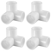 Conector de cotovelo de 3 vias com encaixe de PVC, 1-1/2 Tee, pacote com 4 Lessões Conector de cotovelo de 3 vias com encaixe de PVC, 1-1/2 Tee, pacote com 4 Lessões
