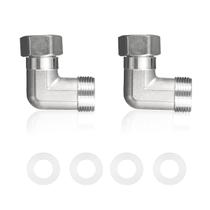 Conector de cotovelo de aço inoxidável 90 graus 3/4 macho para 3/4 fêmea