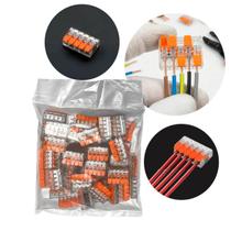 Conector de Emenda 5 Vias Transparente 50 Unidades