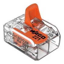 Conector de Emenda de 2 Vias para fio Linha 221 Wago